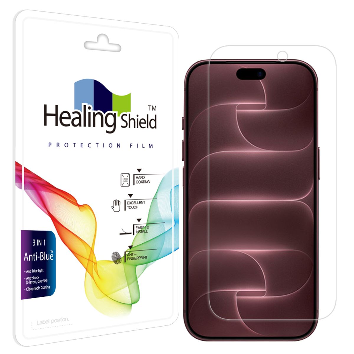 힐링쉴드(HEALINGSHIELD) 아이폰18 프로 블루라이트차단 액정보호필름 1매