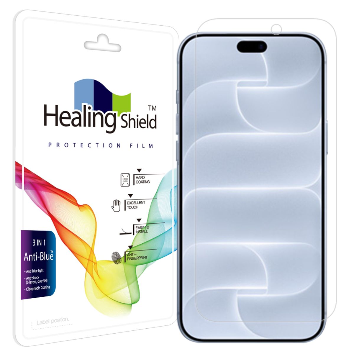힐링쉴드(HEALINGSHIELD) 아이폰18 프로맥스 블루라이트차단 액정보호필름 1매