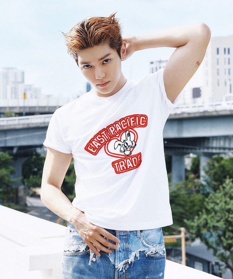 [NCT 태용 PICK] FRONT HEART NIBBLE T-SHIRT_WHITE