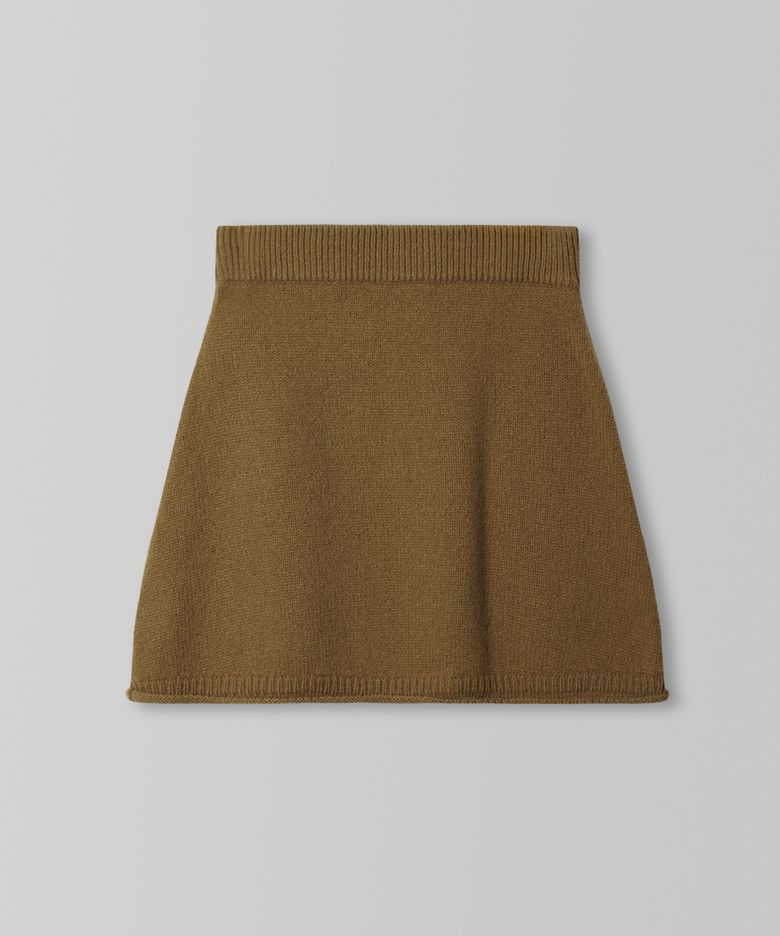 Lilly Mini Knit Skirt_Cinnamon