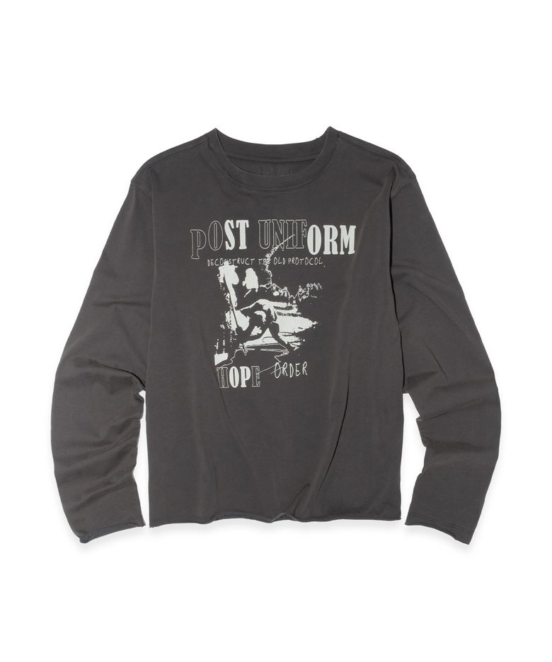 Post Uniform L/S Tee (Charcoal)
