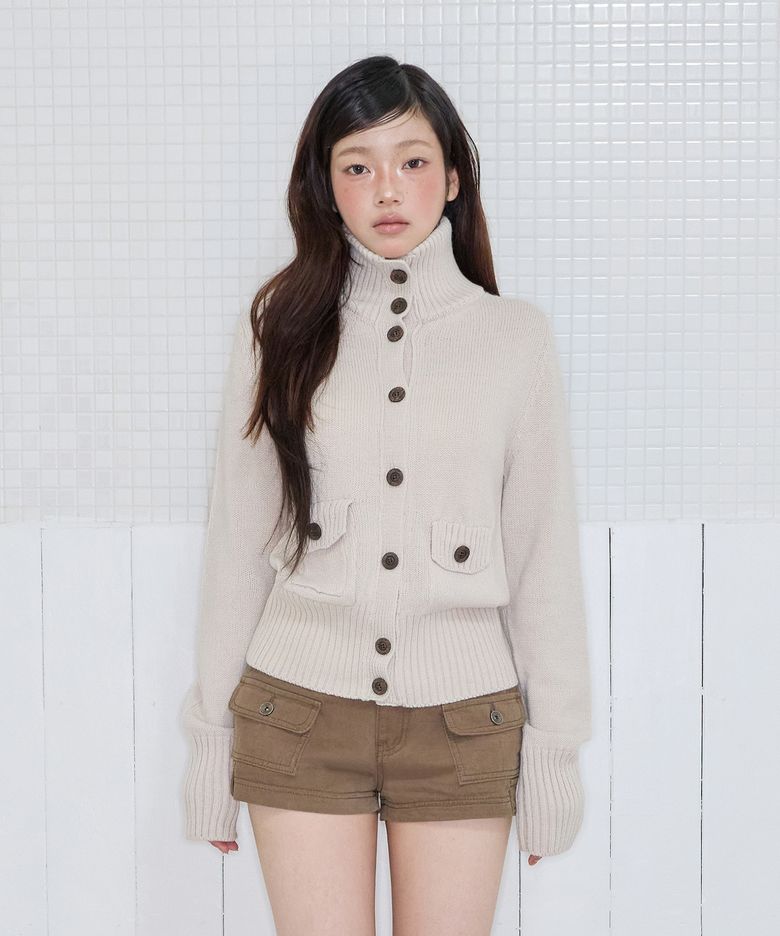 PATCH POCKET KNIT CD IVORY