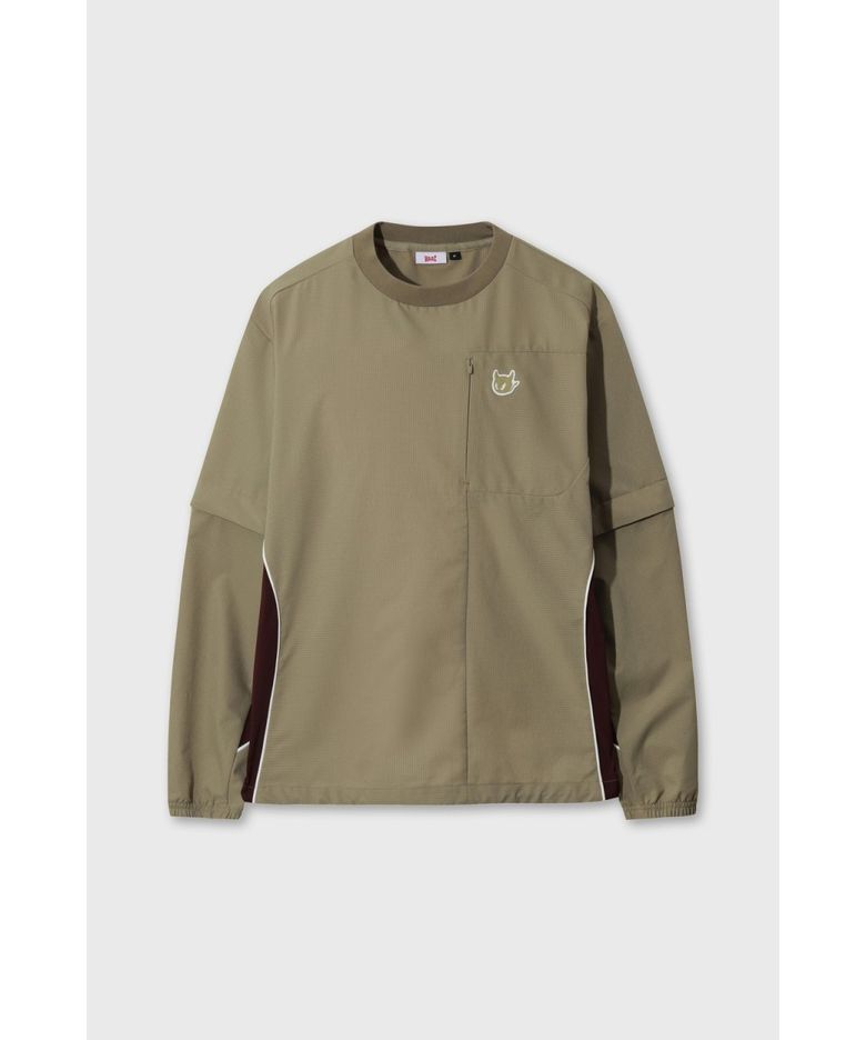 Men Sleeves Detachable Pull Over WMUAA26601BEX