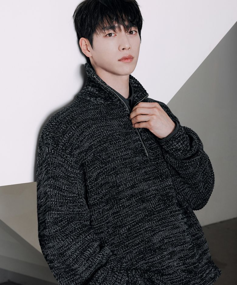[서강준 PICK] 컴포트 믹스 하프 집업 니트 [BLACK]