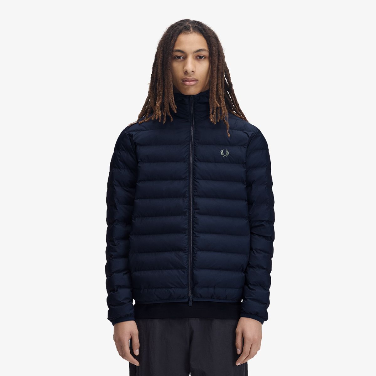 프레드페리(FRED PERRY) [Sport] 후드 인슐레이트 재킷 - 다크에어포스 AFPM2G38553-738