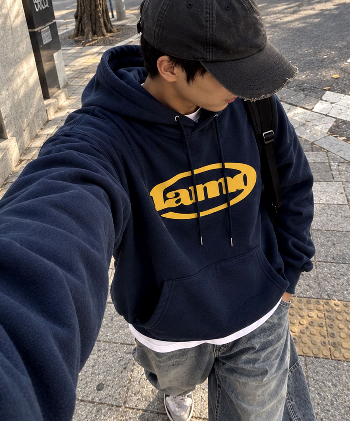 라이크더모스트(LIKE THE MOST) LAMO 익스클루시브 후디 네이비
