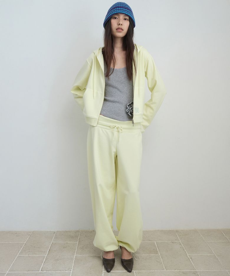 DUAL-WAY DETAIL PANTS_LEMON