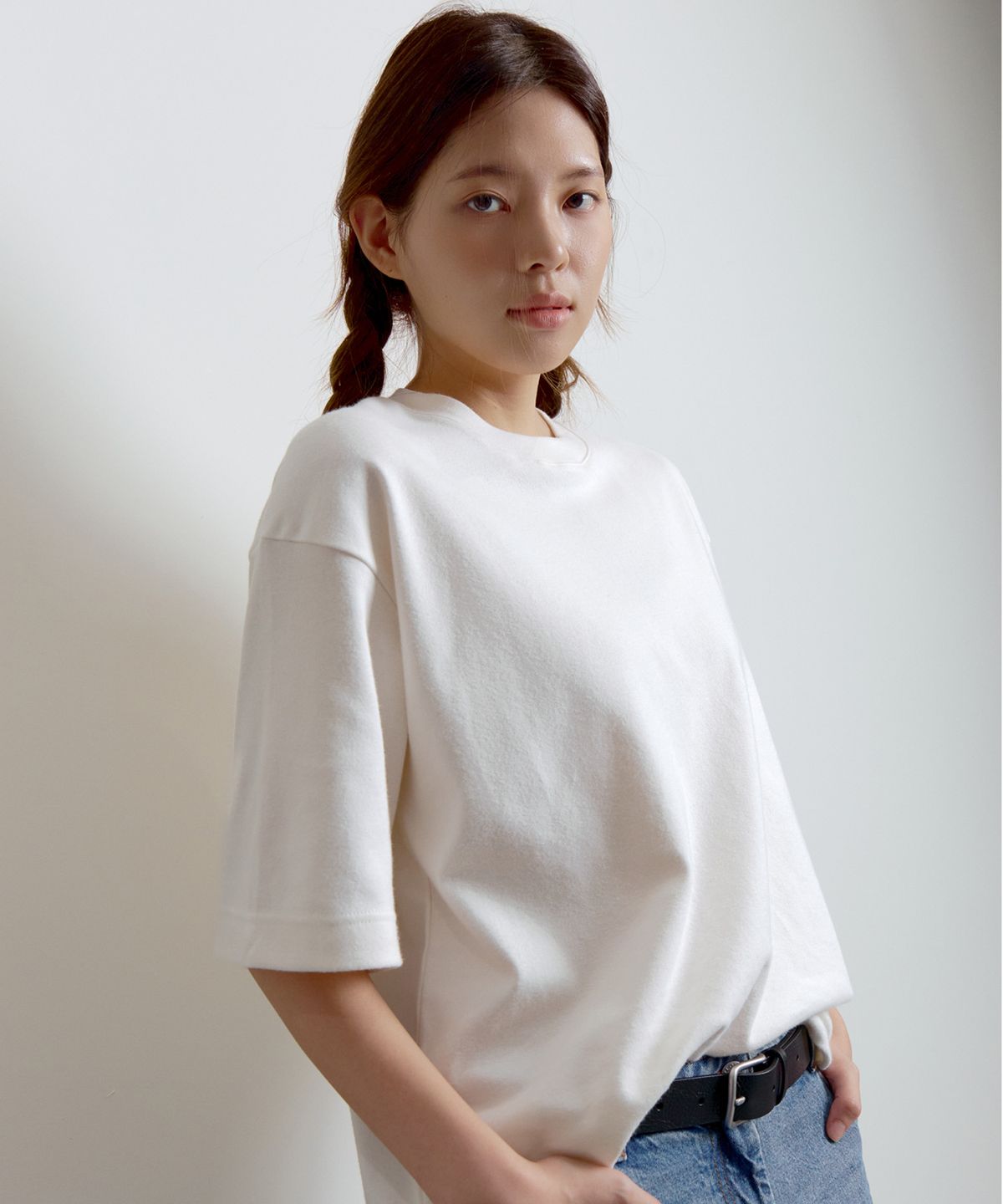 안아(AN-A) italian cotton relaxed tee
