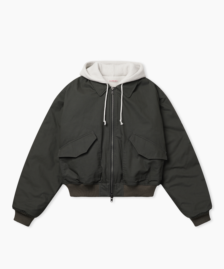 Padded Hooded Flight Jacket