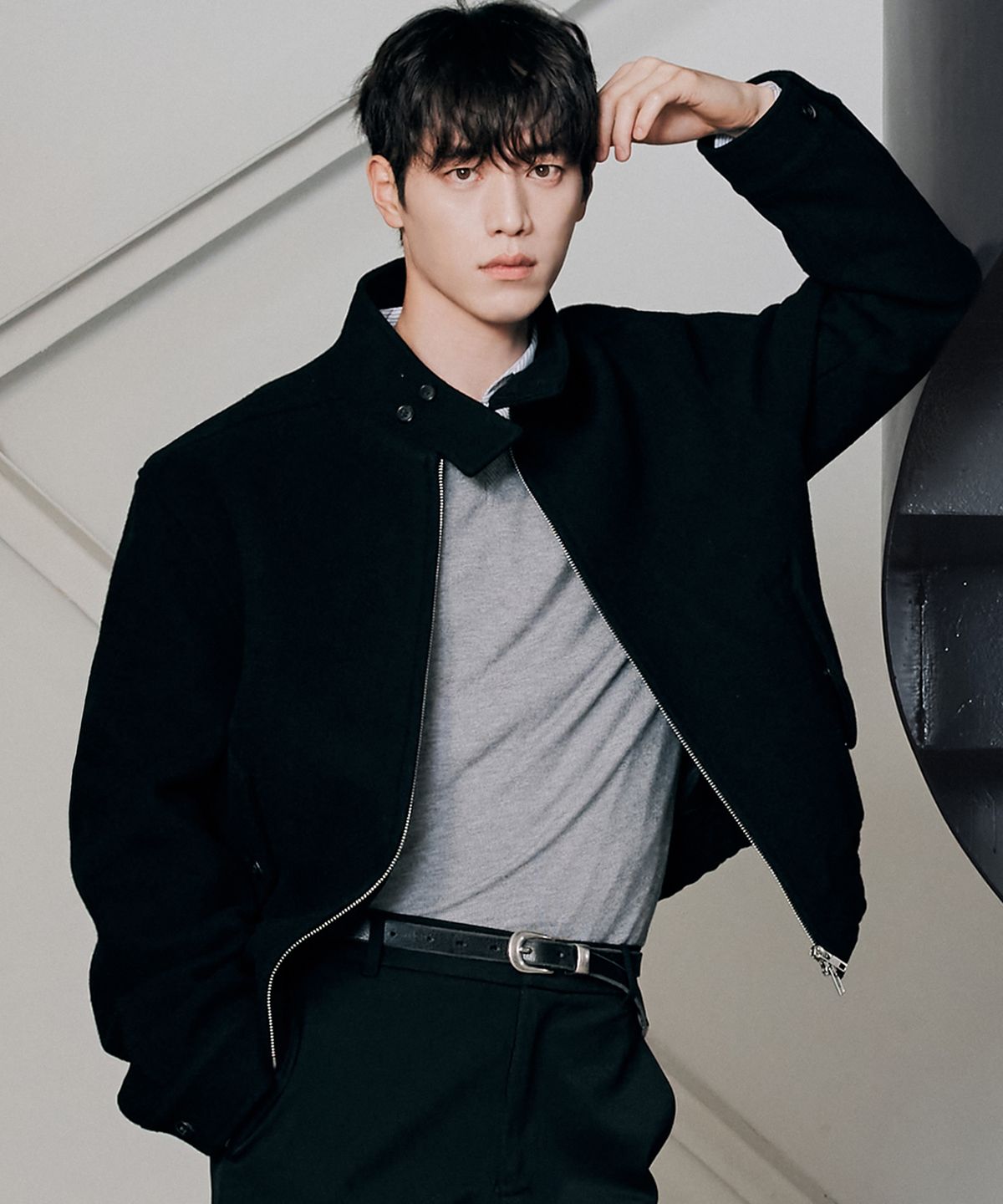드로우핏(DRAW FIT) 울 블렌드 해링턴 자켓 [BLACK]