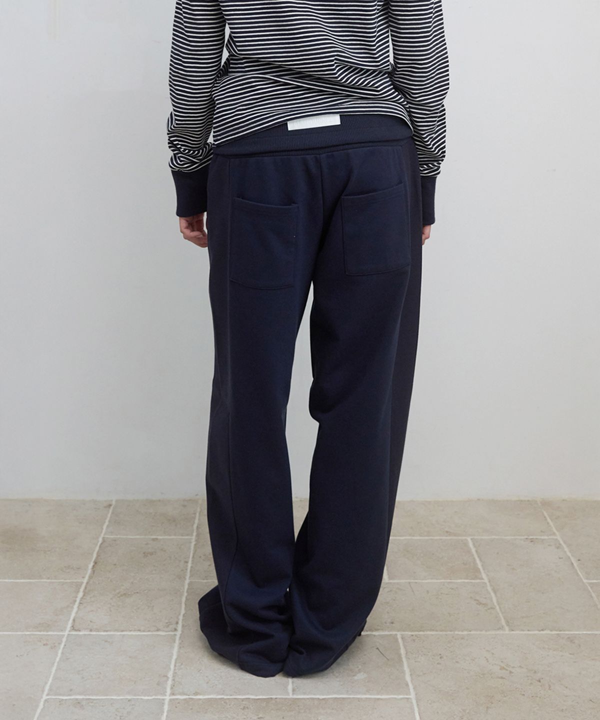 마조네(MA JOURNÉE) DUAL-WAY DETAIL PANTS_NAVY
