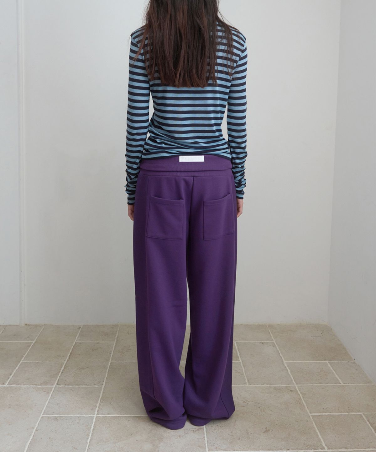마조네(MA JOURNÉE) DUAL-WAY DETAIL PANTS_PURPLE