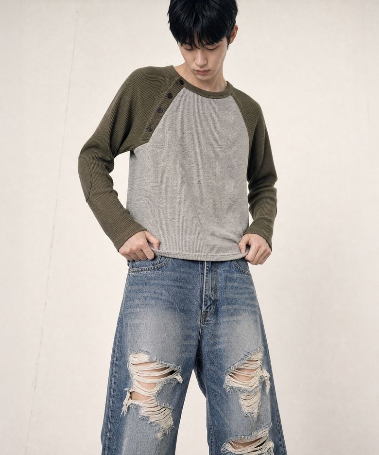 Raglan Sleeve - Khaki