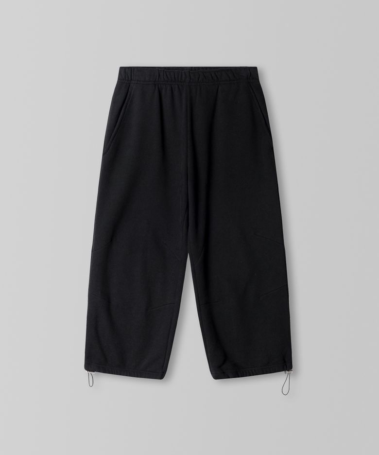 Cropped Warm Jogger Pants_Black