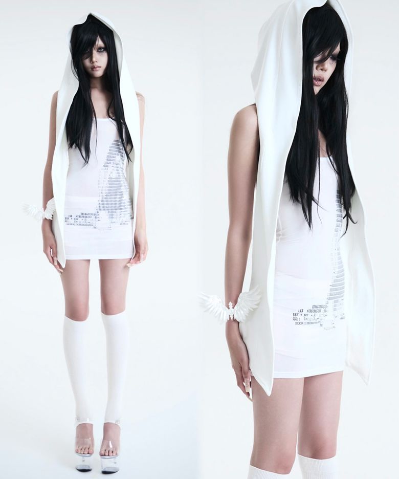 TWIN GIRL TANK DRESS(WHITE)