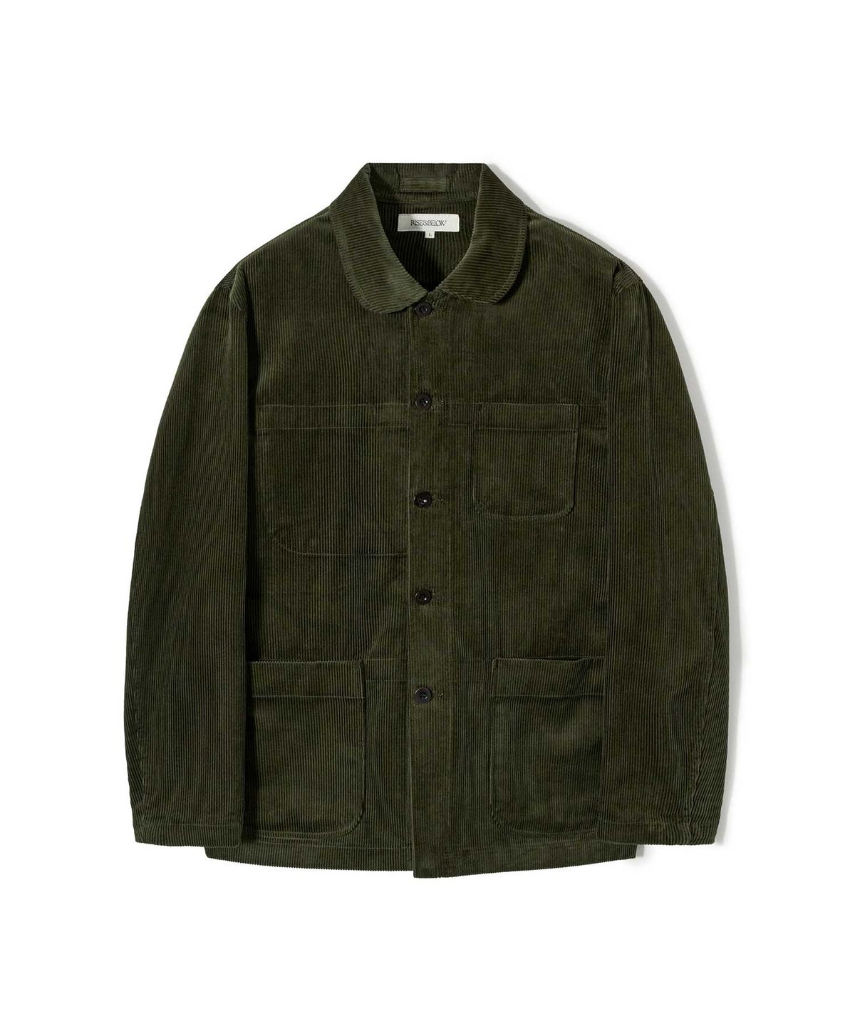 라이즈앤빌로우(RISE&BELOW) EXQ-CORD 코듀로이 워크 재킷 DEEP OLIVE