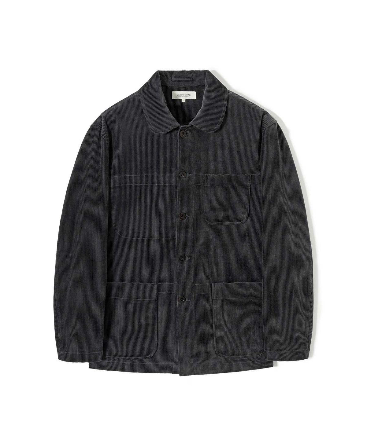 라이즈앤빌로우(RISE&BELOW) EXQ-CORD 코듀로이 워크 재킷 DARK GREY