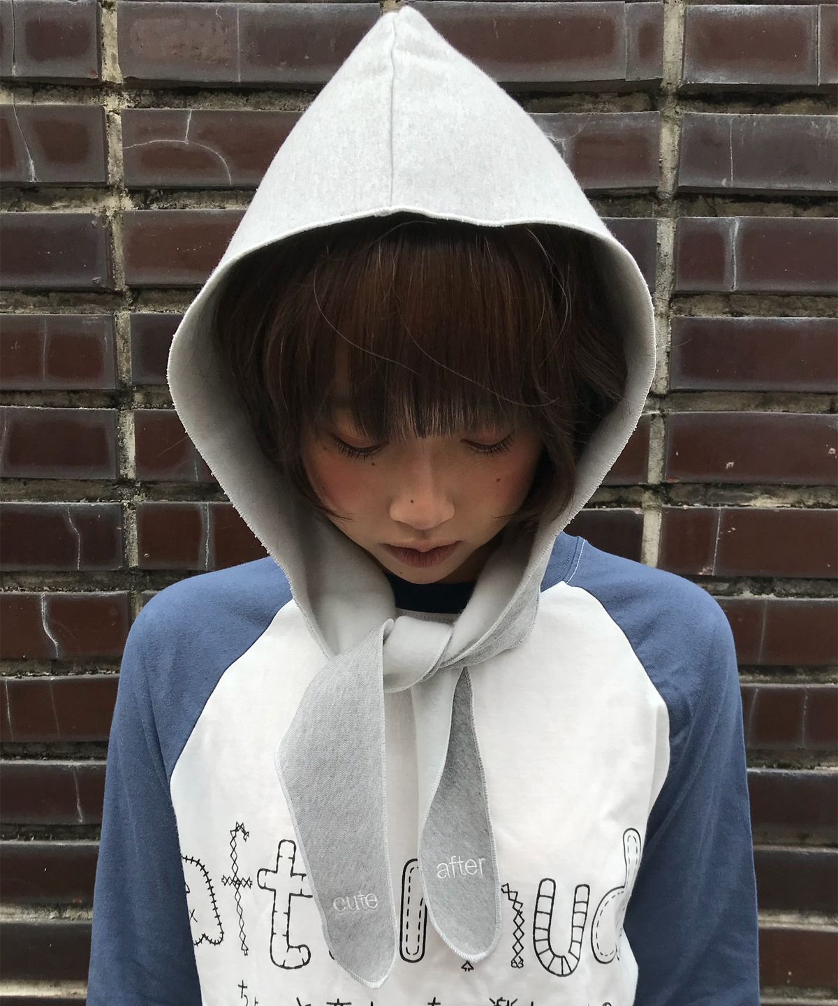 에프터누드(AFTERNUDE) AFTER CUTE HAT (GREY)