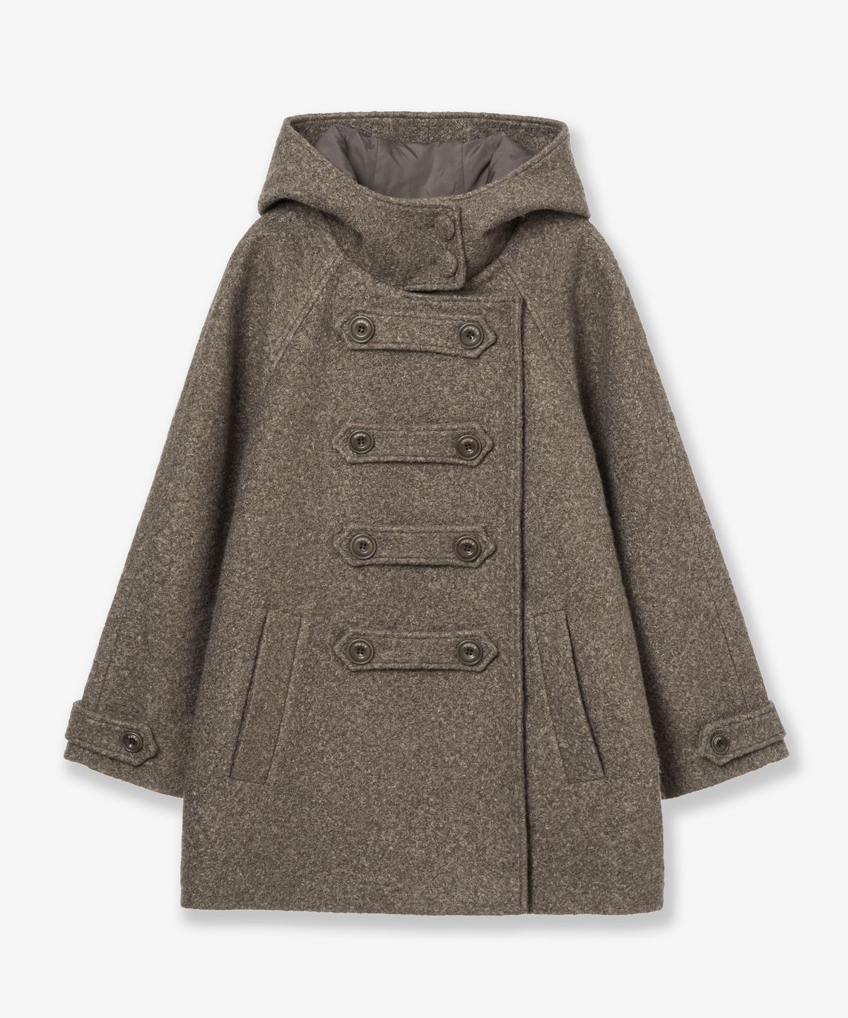 에이이에이이(AEAE) BIG BUTTON HALF COAT [OATMEAL]