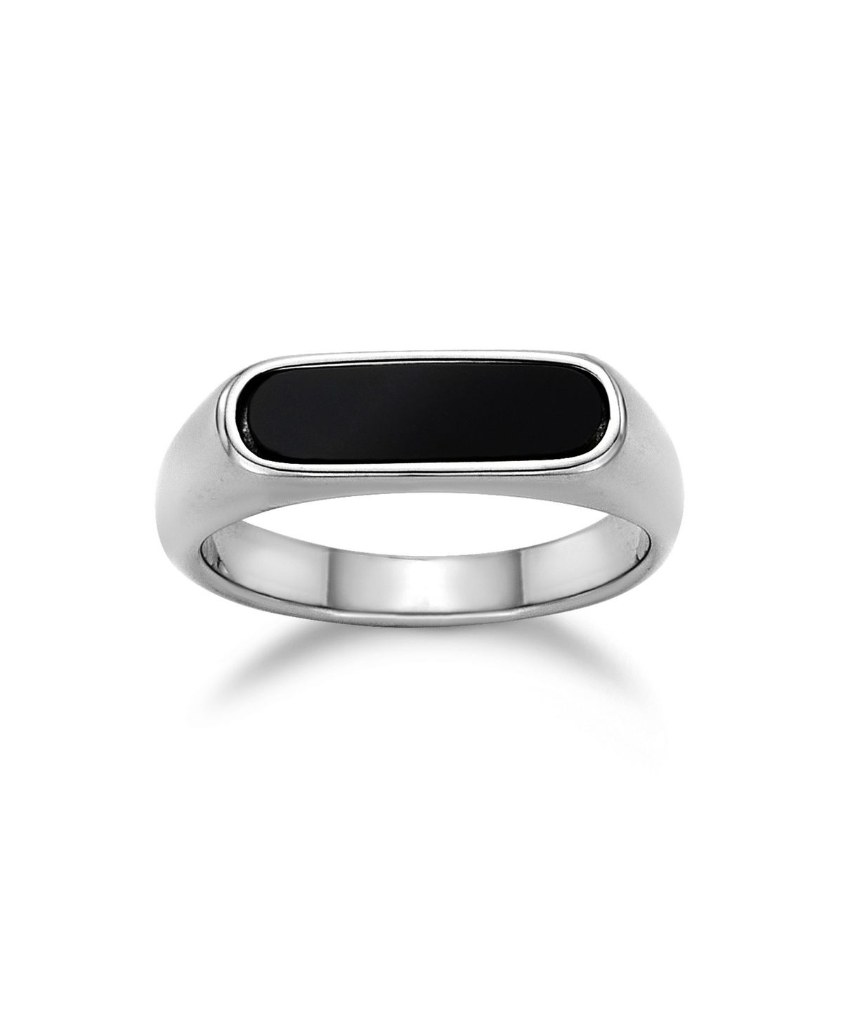 스칼렛또블랙(SCALETTOBLACK) EB008 Signet Black Slim Ring