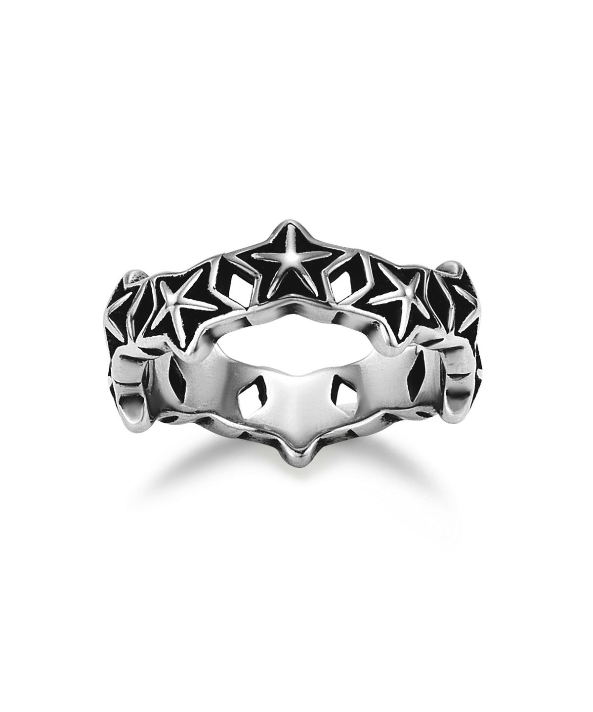 스칼렛또블랙(SCALETTOBLACK) [무신사단독] EB014 Irregular Star Oxide Ring