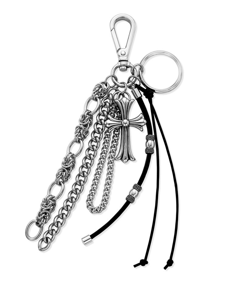 EB021 Grunge Cross Keyring