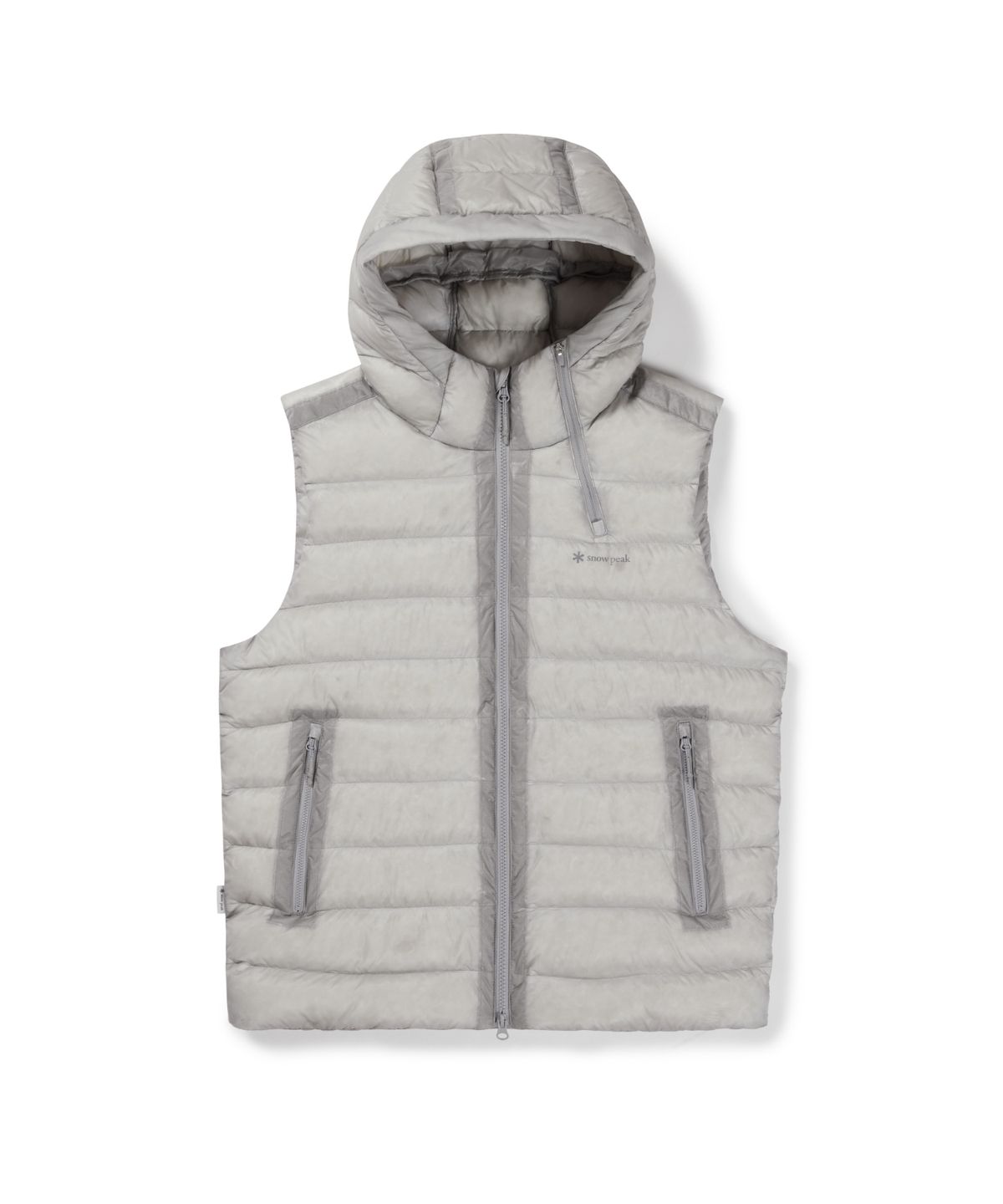 스노우피크 어패럴(SNOWPEAK APPAREL) 에어클라우드 10D 경량 구스 다운 베스트 (S26WMTDV70) Ice Gray