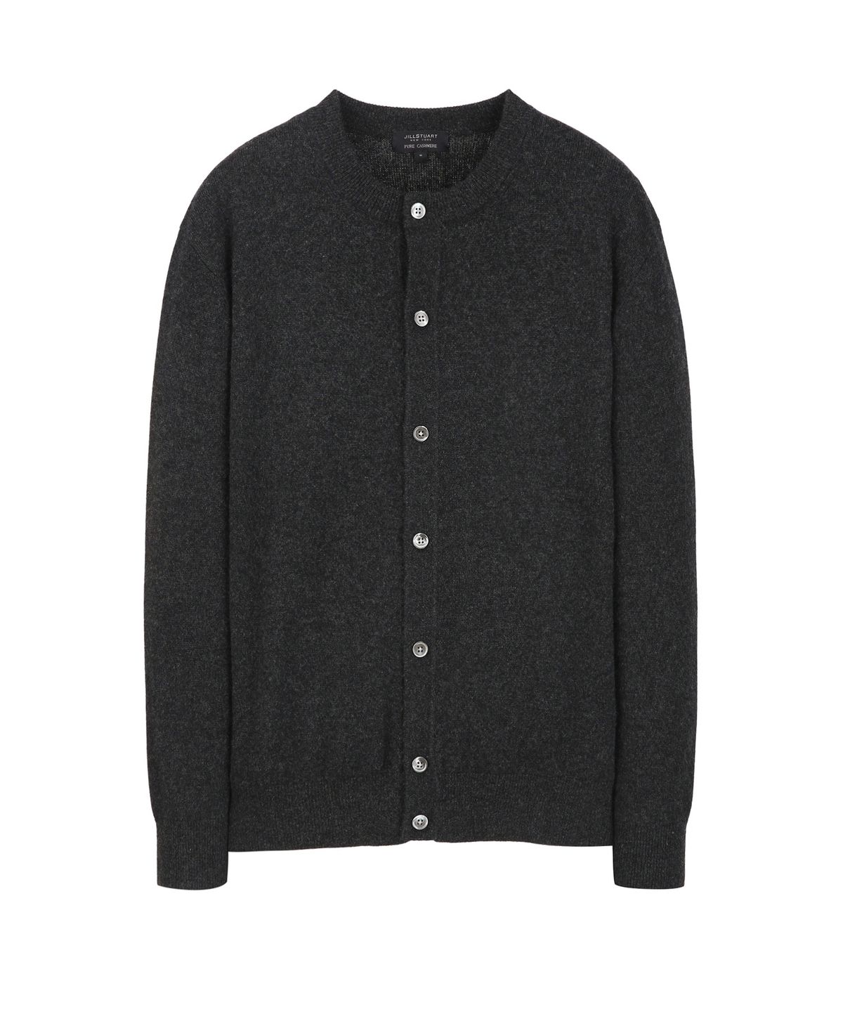 질스튜어트뉴욕 맨(JILLSTUART NEWYORK MEN) [THE TWILL]  파인게이지 크루넥 가디건 - 차콜그레이 (JNSW6D602CG)