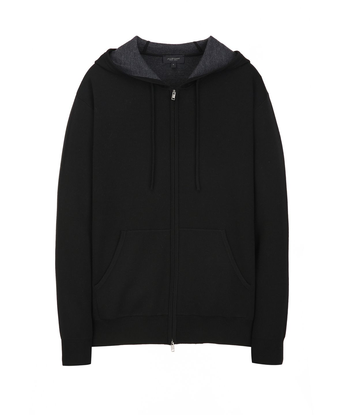 질스튜어트뉴욕 맨(JILLSTUART NEWYORK MEN) 셋업 니트 후디집업 - 블랙 (JNSW6D183BK)