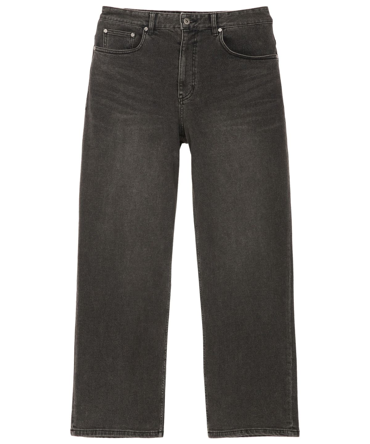 질스튜어트뉴욕 맨(JILLSTUART NEWYORK MEN) [WIDE-FIT]  기모 데님 팬츠 - 다크그레이 (JNPA6D004G3)