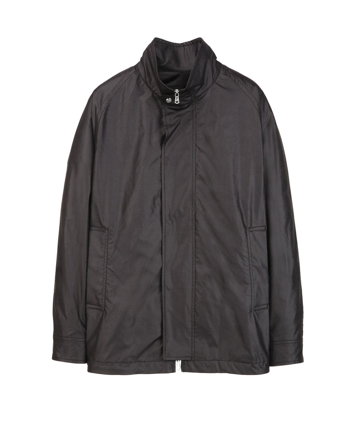 질스튜어트뉴욕 맨(JILLSTUART NEWYORK MEN) 레이어드 하이넥 쉘점퍼 - 블랙 (JNJU6C107BK)