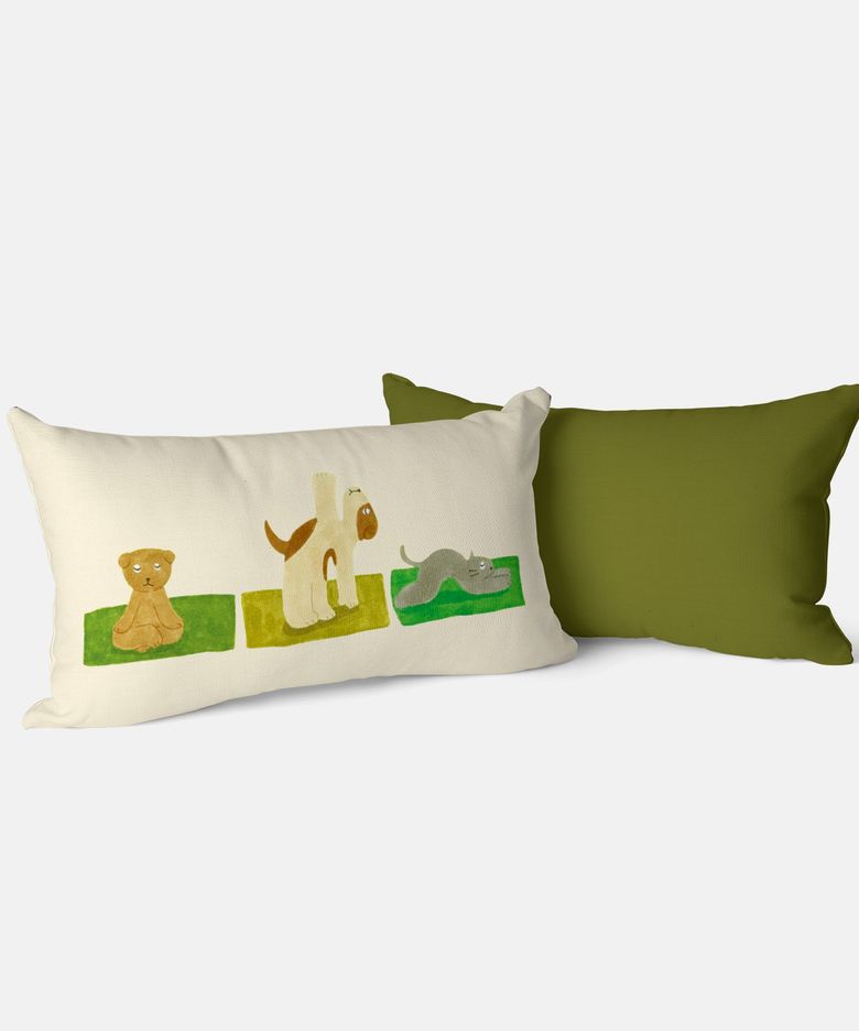 토츠카 미사코 작가, Yoga with us 미니 쿠션 커버