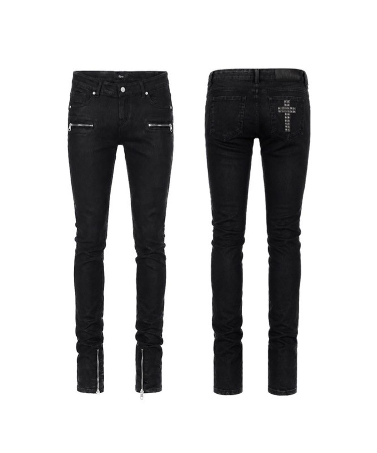 쿄이(KYOIII) ZIP SKINNY(BLACK)