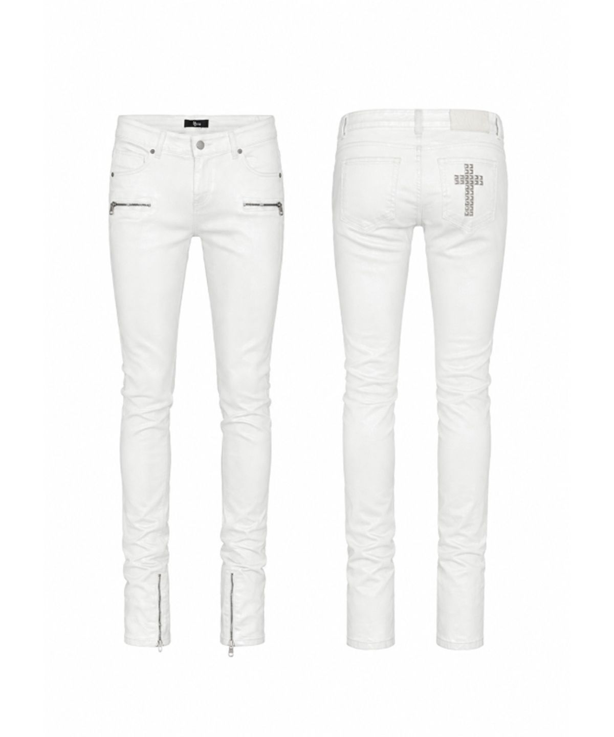 쿄이(KYOIII) ZIP SKINNY(WHITE)