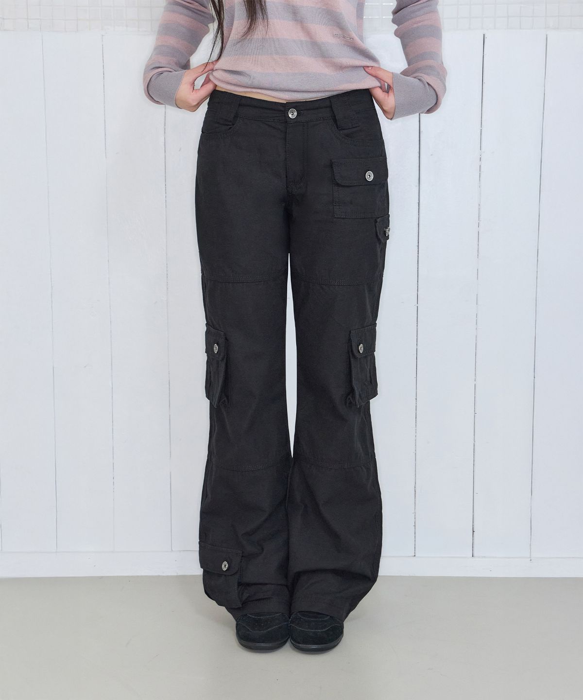 미레코(MIRECO) MULTI POCKET CARGO PT BLACK