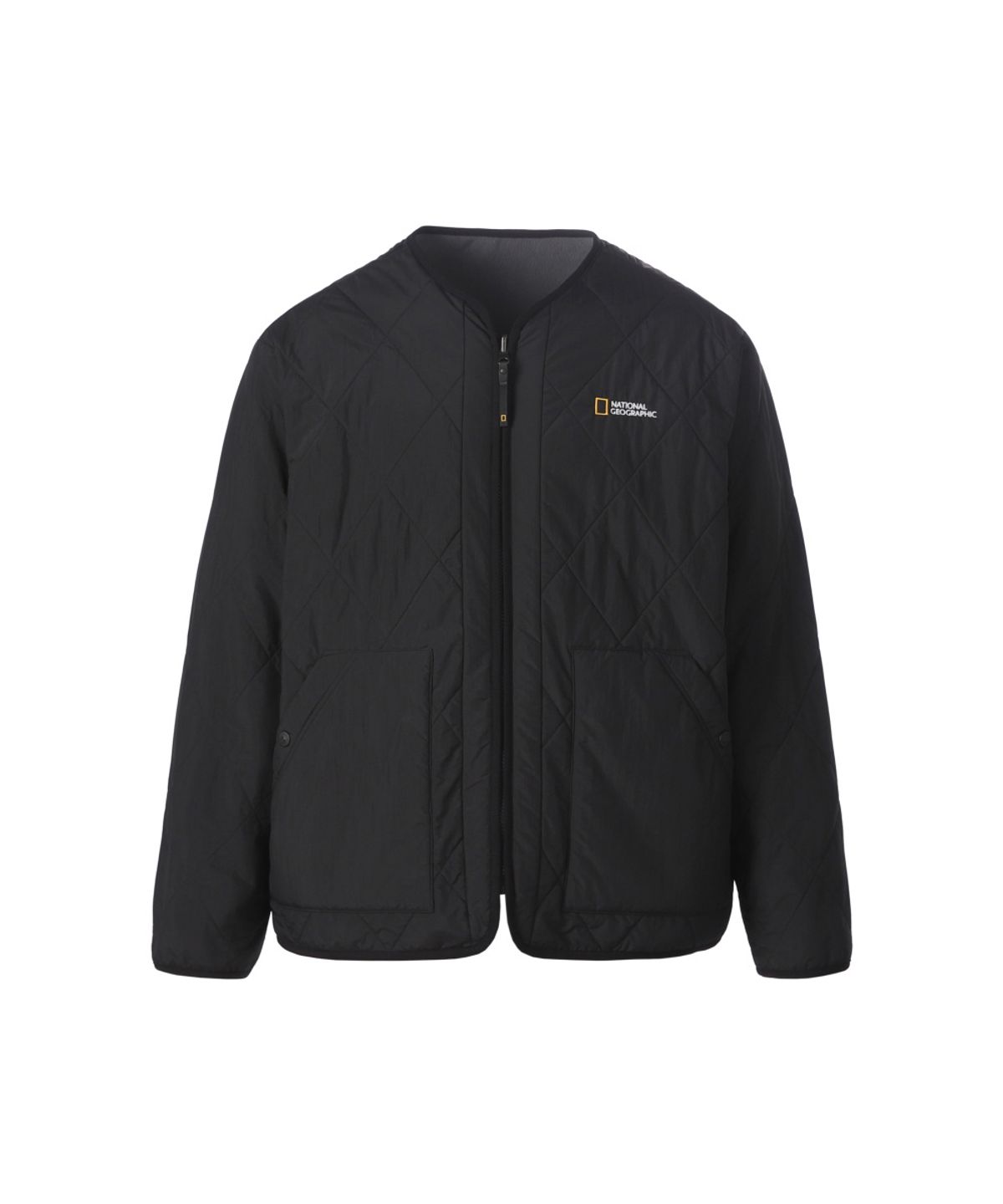 내셔널지오그래픽(NATIONALGEOGRAPHIC) 링크스 리버서블 플리스 라이너 패딩 점퍼 BLACK N264UPD910