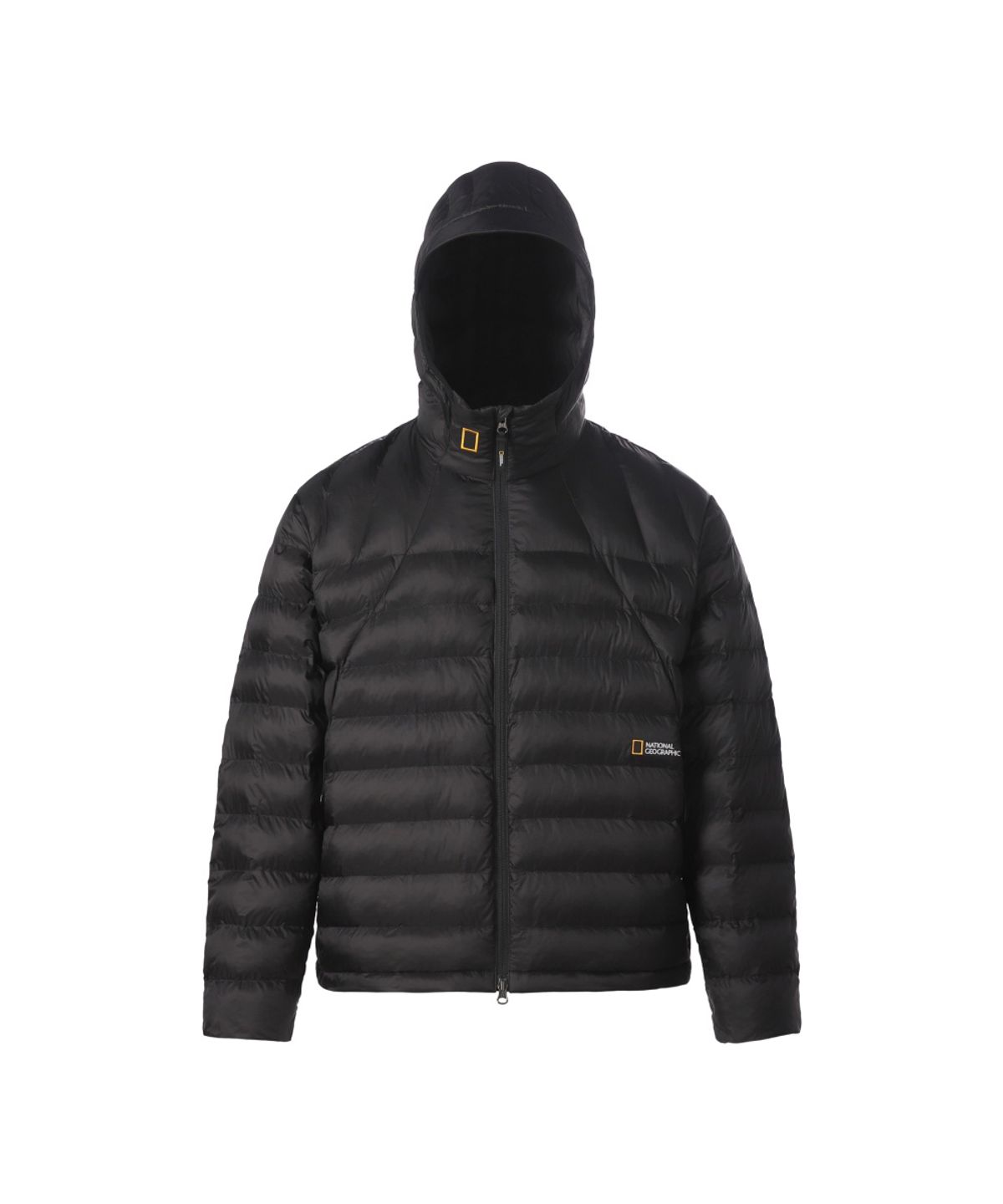 내셔널지오그래픽(NATIONALGEOGRAPHIC) 모션라이트 후드 패딩 점퍼 BLACK N263UPD930