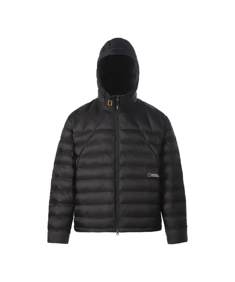 모션라이트 후드 패딩 점퍼 BLACK N263UPD930
