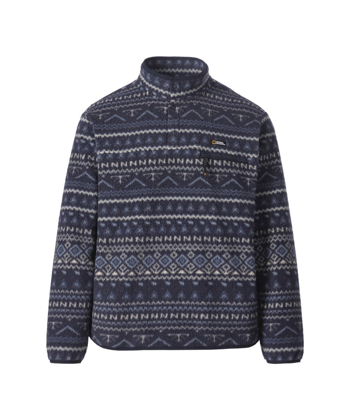 내셔널지오그래픽(NATIONALGEOGRAPHIC) 클라우드 플리스 하프넥 풀오버 MIDNIGHT NAVY N264USW180