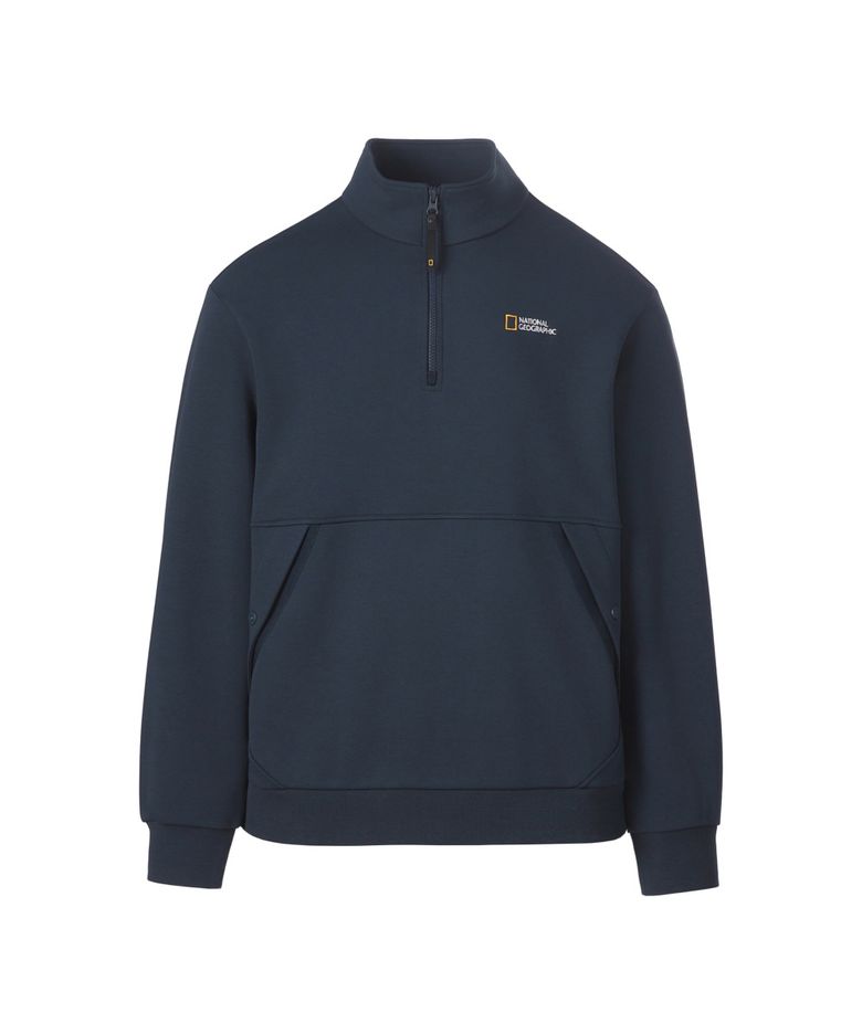 기모 하프집업 맨투맨 BLUE NAVY N264USW060