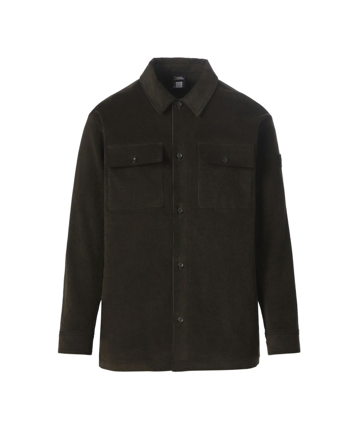 내셔널지오그래픽(NATIONALGEOGRAPHIC) 코듀로이 셔츠형 자켓 CHARCOAL KHAKI N264USH070