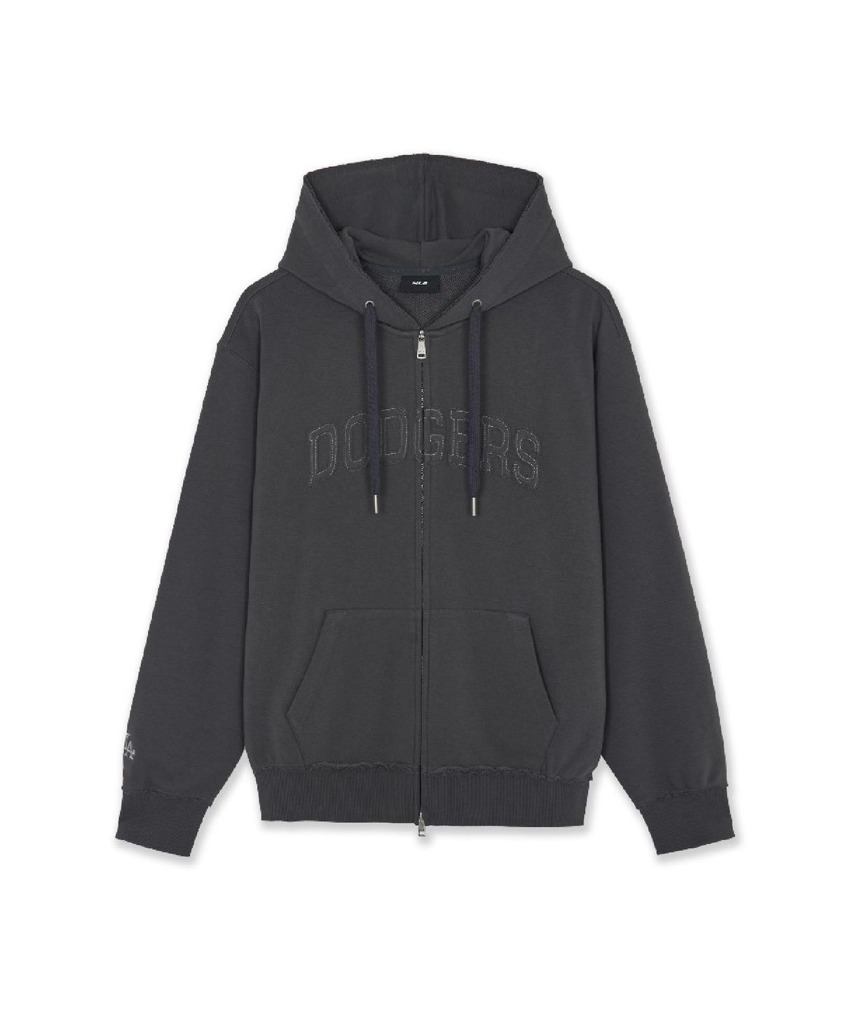 엠엘비(MLB) 바시티 빈티지 뉴 빅 레터링 후드집업 LA (D.Charcoal Grey)