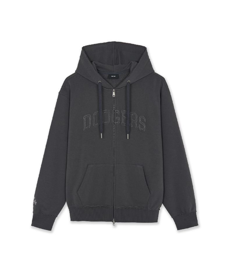 바시티 빈티지 뉴 빅 레터링 후드집업 LA (D.Charcoal Grey)