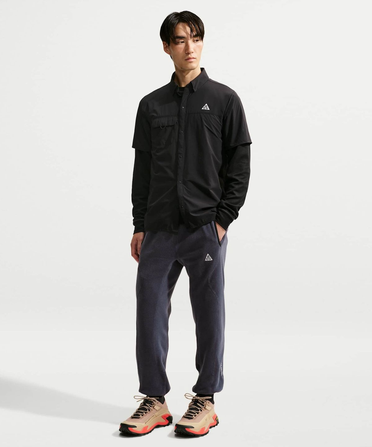 나이키(NIKE) ACG 울프 트리 팬츠 M - 그리드아이언:블랙:서밋 화이트 / HV1124-013