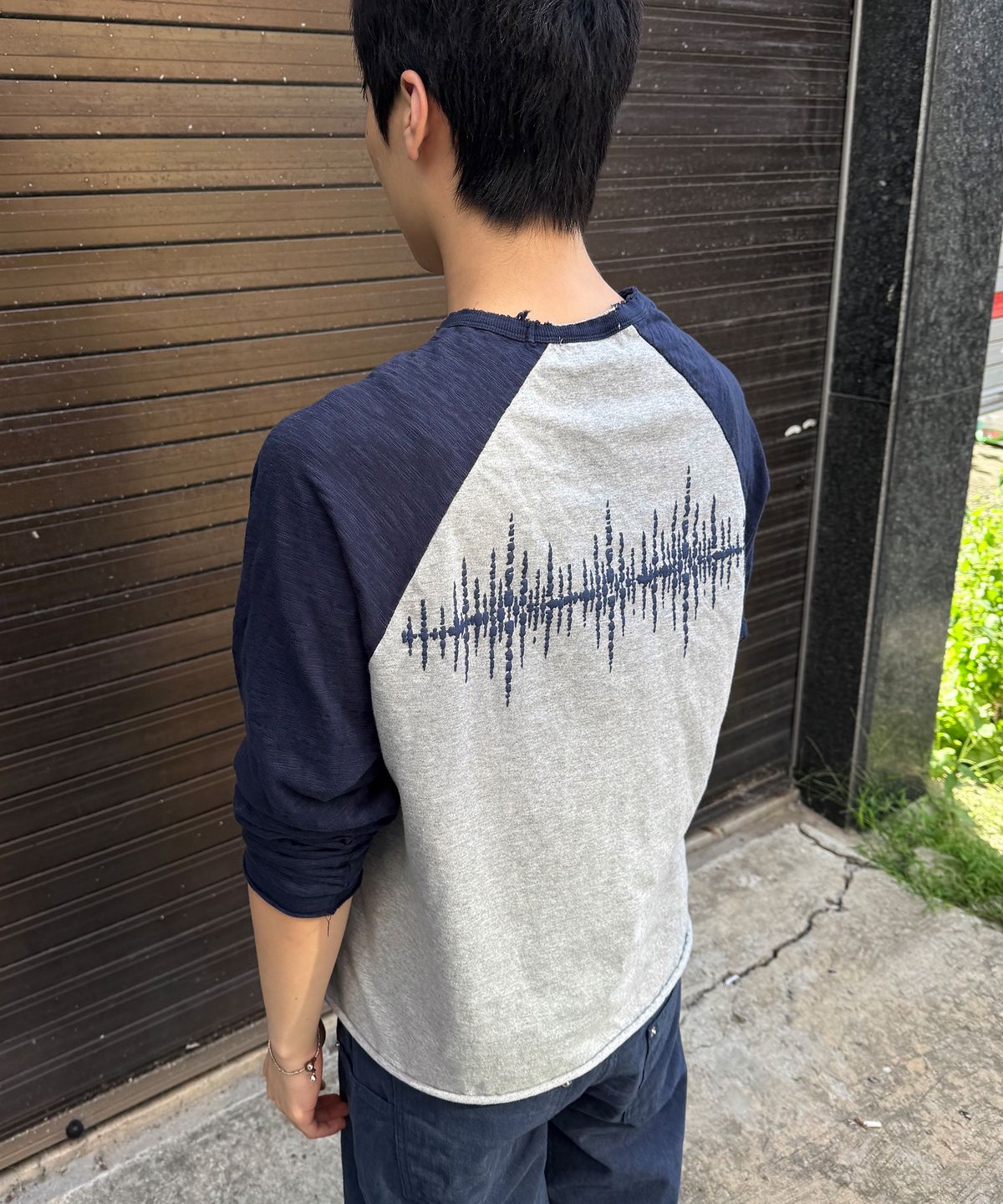 9999아카이브(9999ARCHIVE) Echo Slub Raglan Long Sleeve