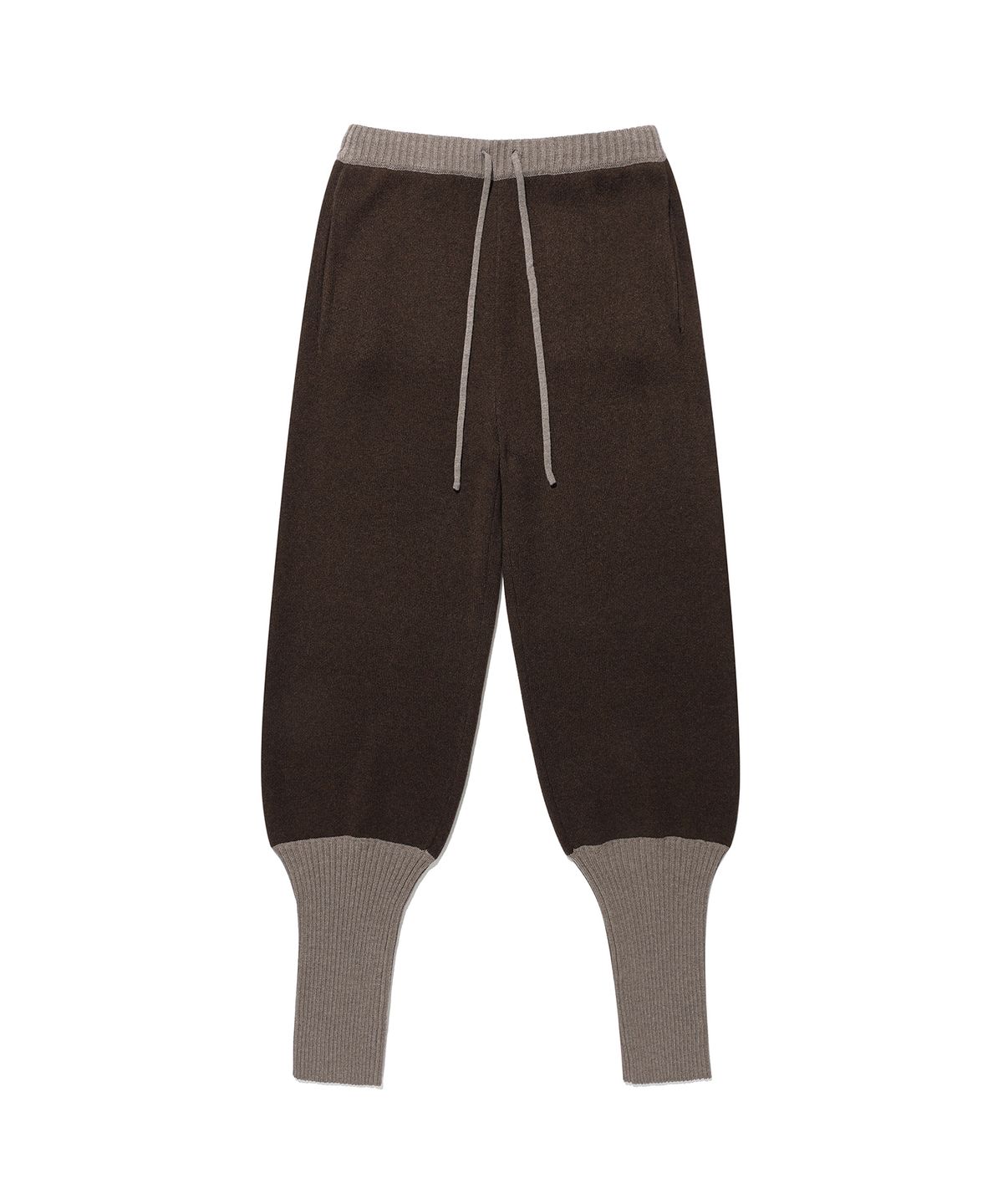 나이스고스트클럽(NICEGHOSTCLUB) FFATS KNIT JOGGER PANTS_BROWN(NG2GFUPA80A)