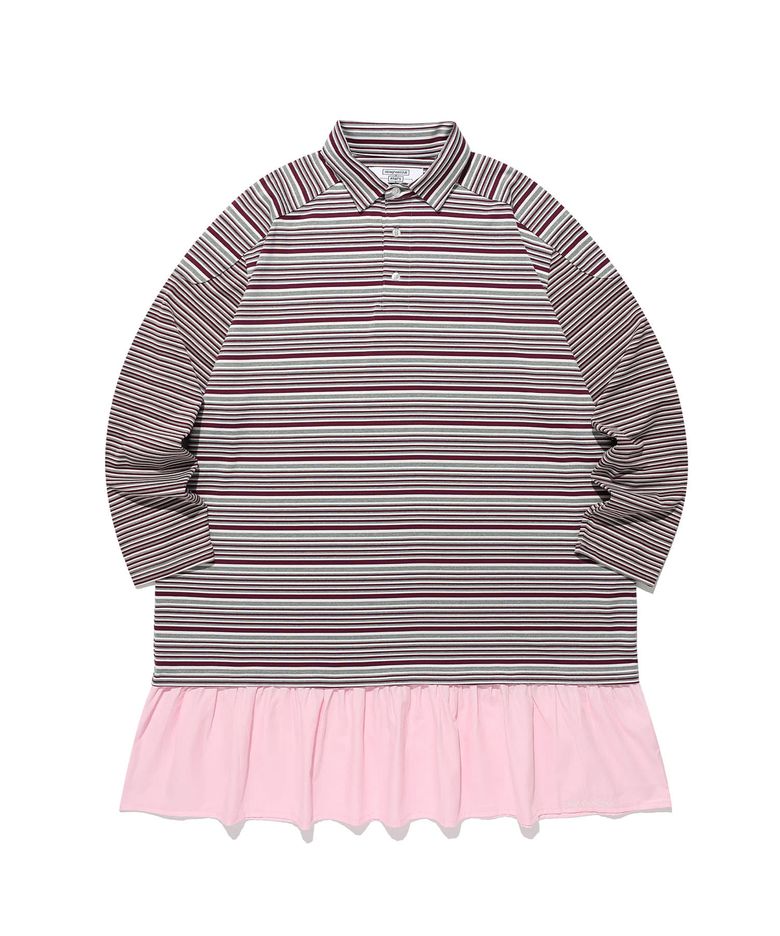 FFATS STRIPE PK DRESS_MIX(NG2GFFT558A)