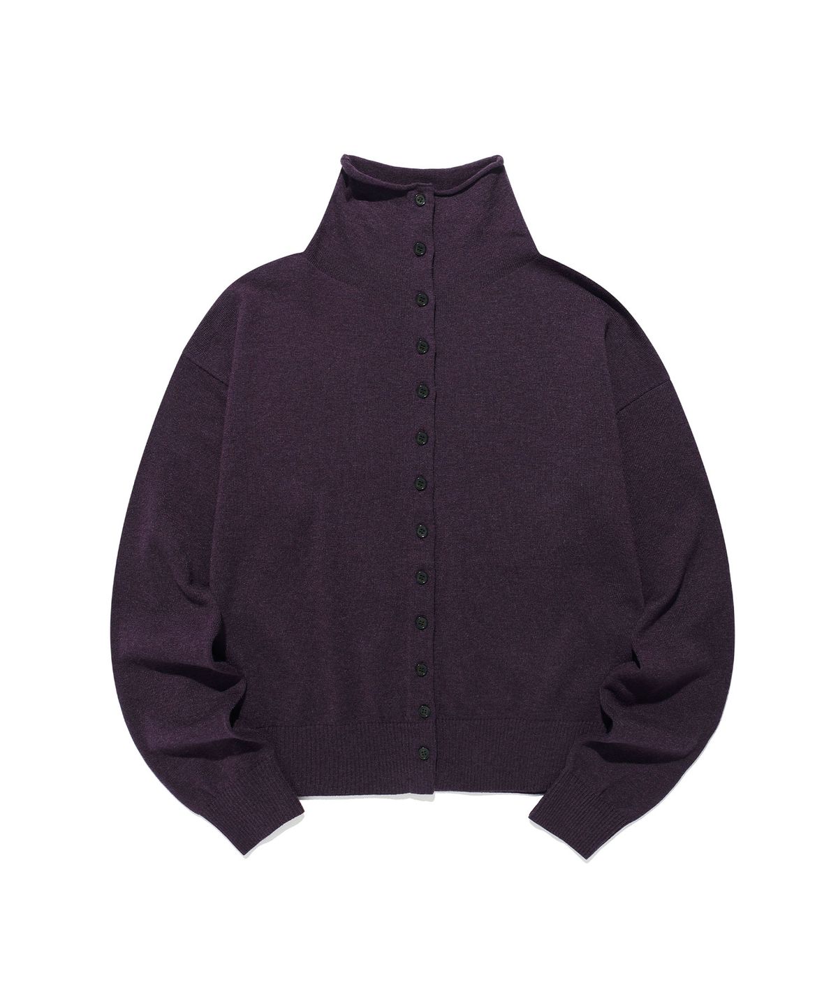 나이스고스트클럽(NICEGHOSTCLUB) FFATS HIGH NECK CARDIGAN_DARK PURPLE(NG2GFUK684A)