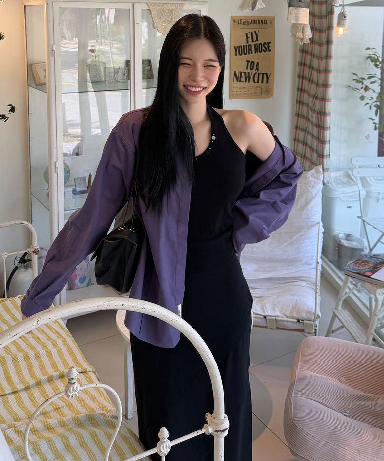 Essential Oversized Shirt, MUTED PURPLE