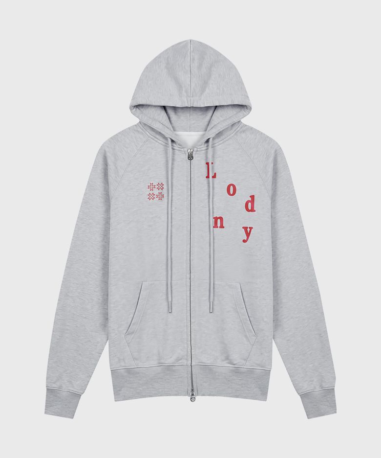 Londy Hoodie Zip-up, M.GREY